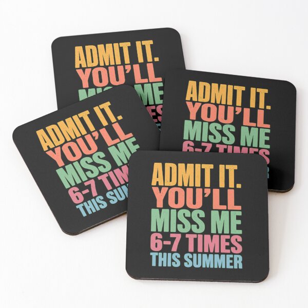 Item preview, Admit It You'll Miss Me 6-7 Times This Summer Retro Funny Last Day Of School designed and sold by haitrieuic96.