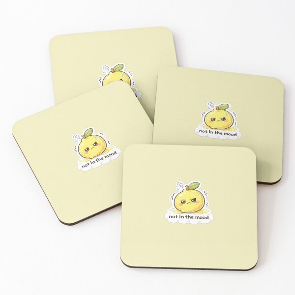 Item preview, Angry Lemon Cute Sticker - Not In The Mood Kawaii Fruit Meme designed and sold by Qingtian814.