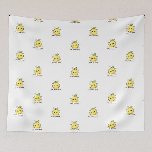 Item preview, Angry Lemon Cute Sticker - Not In The Mood Kawaii Fruit Meme designed and sold by Qingtian814.