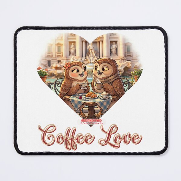 Item preview, Funny Owl Coffee Love Gift - Wild Couple Humor – Birthday Gift Valentine Coffee Lover Animal Lover designed and sold by Nature & Moustaches.