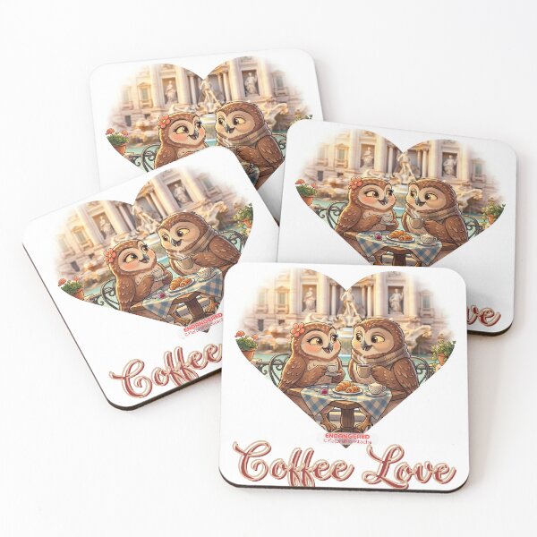 Item preview, Funny Owl Coffee Love Gift - Wild Couple Humor – Birthday Gift Valentine Coffee Lover Animal Lover designed and sold by Nature & Moustaches.