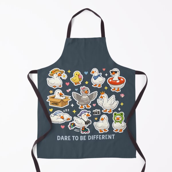 Item preview, Dare To Be Different Duck Stickers Pattern designed and sold by SplashTastic.