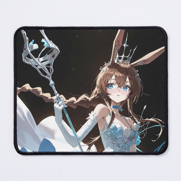 Item preview, Amiya Arknights Prelude To Dawn Anime Girl White Dress Fantasy Queen designed and sold by riadjamai.