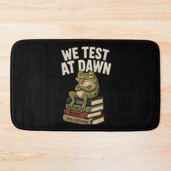 Item preview, We Test At Dawn Funny Frog Test Day Exam Humor T-Shirt, Student Meme Tee, College Finals Week, Study Stress Funny Gift designed and sold by VibeOffline Studio.