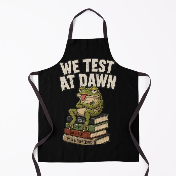 Item preview, We Test At Dawn Funny Frog Test Day Exam Humor T-Shirt, Student Meme Tee, College Finals Week, Study Stress Funny Gift designed and sold by VibeOffline Studio.