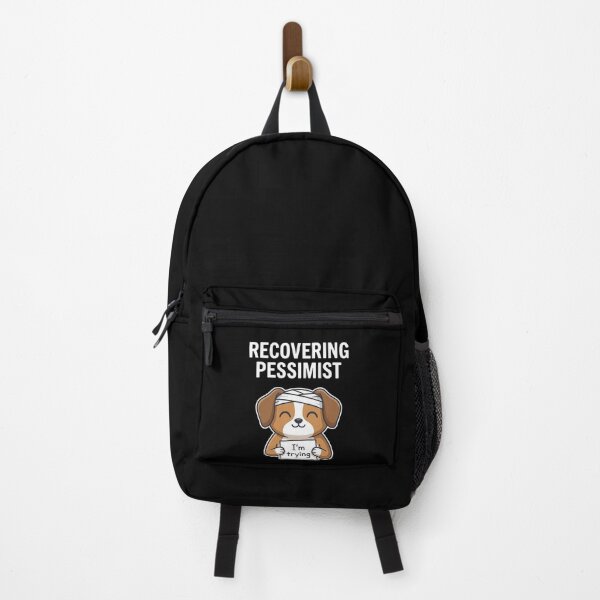 Item preview, Recovering Pessimist Cute Dog - Wholesome Mental Health Humor designed and sold by Recovering Pessimist.