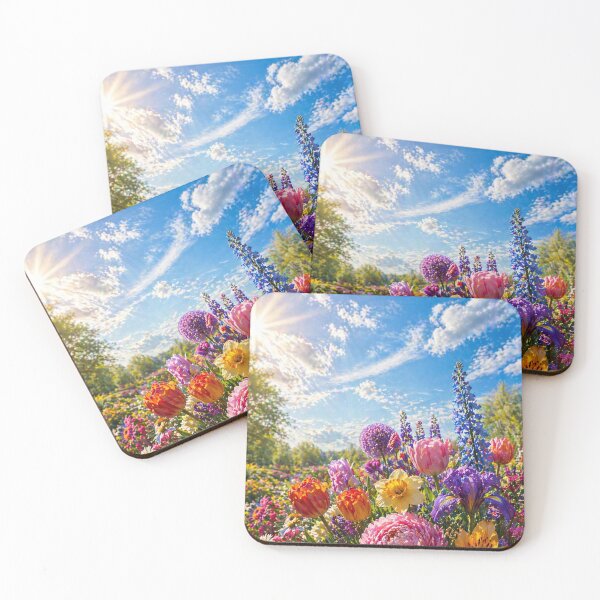 Item preview, Colorful Flowers and a blue sky designed and sold by AureliasDesignStudio.