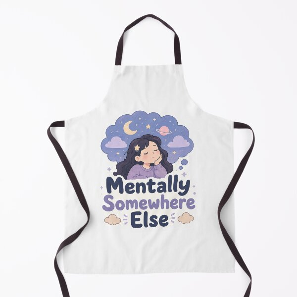 Item preview, Mentally Somewhere Else Sticker – Dreamy Aesthetic Introvert Daydream Cute Pastel designed and sold by Elviqus Shop.