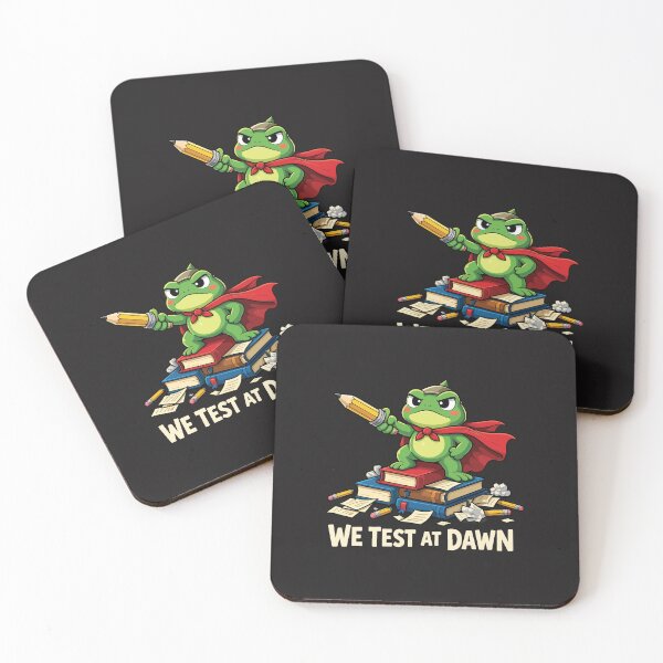 Item preview, Test Day Coordinator Frog We Test At Dawn Funny Final Exam Teacher Meme Design designed and sold by kiralynstration.