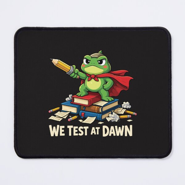 Item preview, Test Day Coordinator Frog We Test At Dawn Funny Final Exam Teacher Meme Design designed and sold by kiralynstration.