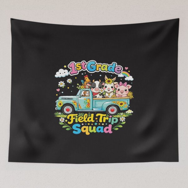 Item preview, 1st Grade Field Trip Squad Cute Farm Animals School Trip Kids Design designed and sold by kiralynstration.