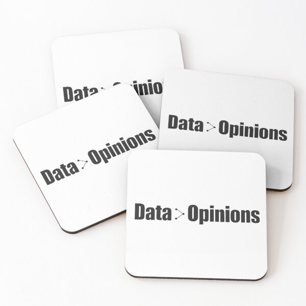 Item preview, Data Over Opinions Minimal Typography Design designed and sold by CozyCramStudio.