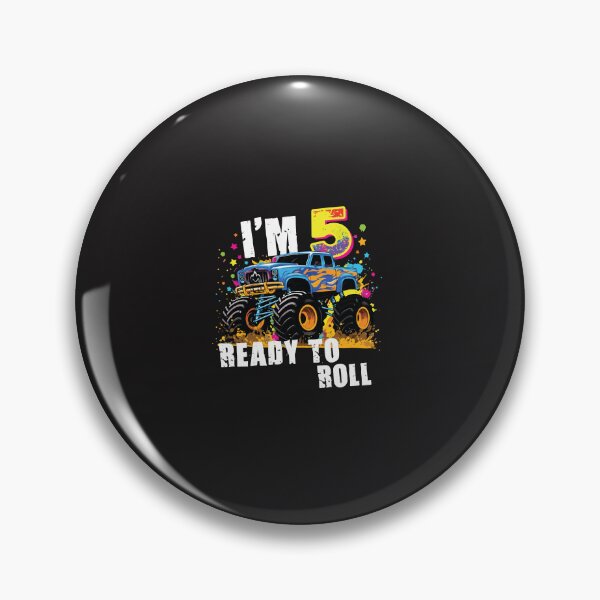 Item preview, I’m 5 Ready To Roll Monster Truck 5th Birthday Kids Party Design designed and sold by kiralynstration.