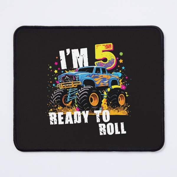 Item preview, I’m 5 Ready To Roll Monster Truck 5th Birthday Kids Party Design designed and sold by kiralynstration.
