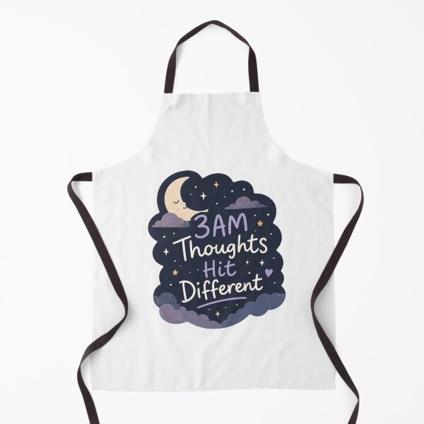 Item preview, 3AM Thoughts Hit Different Sticker – Night Overthinking Aesthetic Moon Stars Minimal designed and sold by Elviqus Shop.