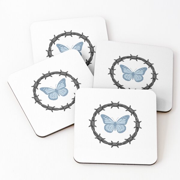 Item preview, Butterfly Barbed Wire Circle Simple Design designed and sold by VibeMax.