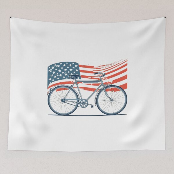 Item preview, Retro Bicycle Freedom Ride in Summer Colors designed and sold by KapiPrint.