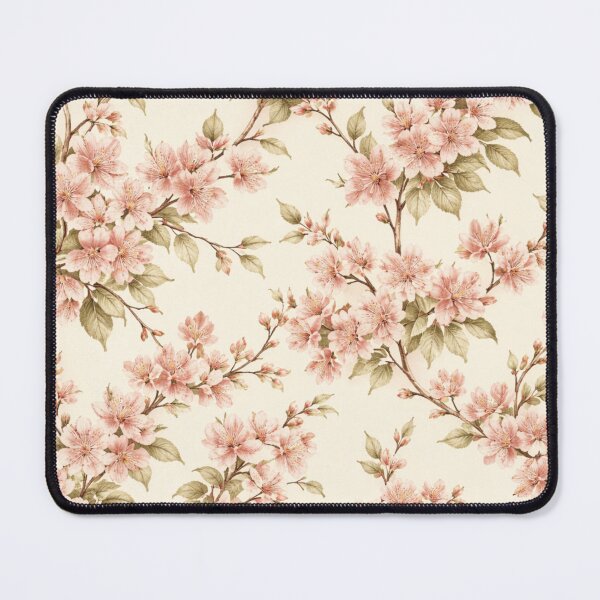 Item preview, Vintage Cherry Blossom Pattern – Soft Pink Floral Aesthetic designed and sold by DreamPixelPrint.