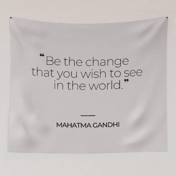 Item preview, Mahatma Gandhi Famous Quotes designed and sold by TonsPOD.