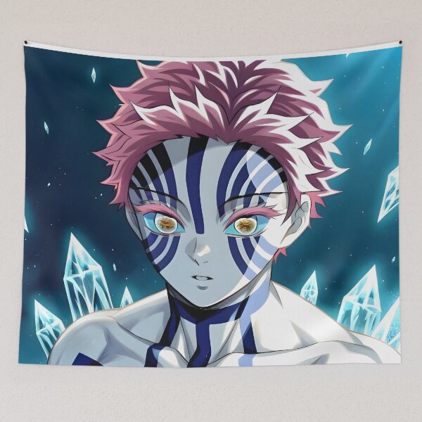Item preview, Akaza Demon Slayer Flor congelada designed and sold by bystudiolereve.