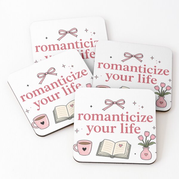 Item preview, Romanticize your life quote designed and sold by fadeinkstudio.