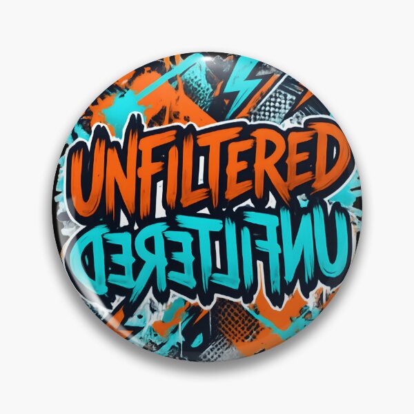 Item preview, Unfiltered — Mirrored Graffiti Typography Tee | Bold Street Art Shirt | Urban Streetwear Gift | Edgy Gen Z Fashion | Unique Designer Shirt designed and sold by Abhi0.