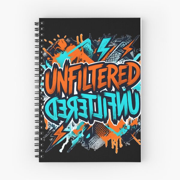 Item preview, Unfiltered — Mirrored Graffiti Typography Tee | Bold Street Art Shirt | Urban Streetwear Gift | Edgy Gen Z Fashion | Unique Designer Shirt designed and sold by Abhi0.