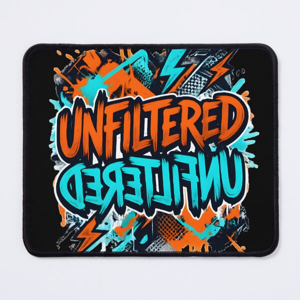 Item preview, Unfiltered — Mirrored Graffiti Typography Tee | Bold Street Art Shirt | Urban Streetwear Gift | Edgy Gen Z Fashion | Unique Designer Shirt designed and sold by Abhi0.