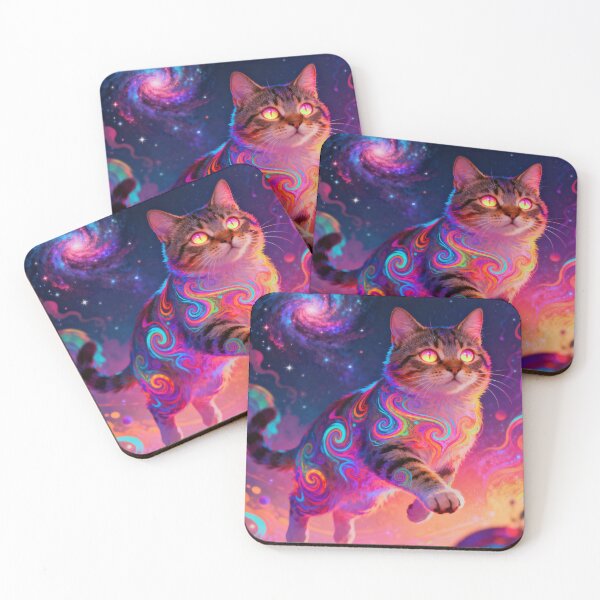 Item preview, Flying Cat – Psychedelic Space Adventure designed and sold by emiiemilova.