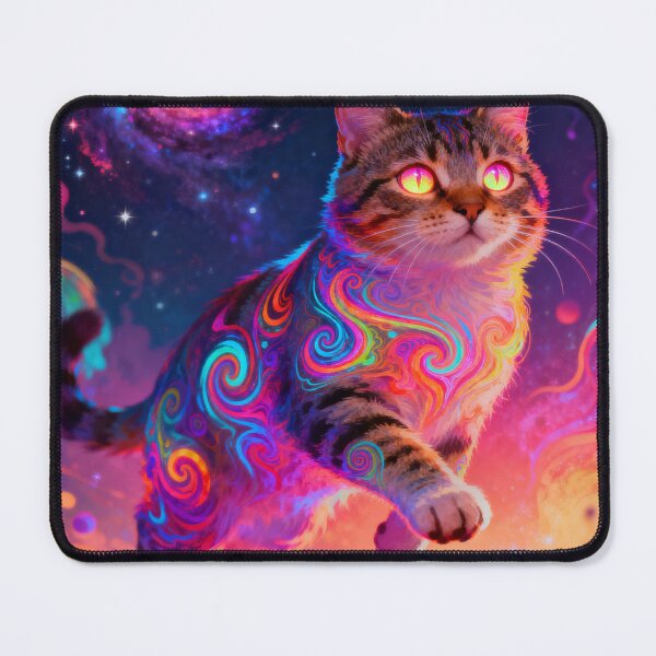 Item preview, Flying Cat – Psychedelic Space Adventure designed and sold by emiiemilova.