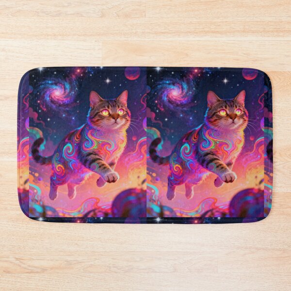 Item preview, Flying Cat – Psychedelic Space Adventure designed and sold by emiiemilova.
