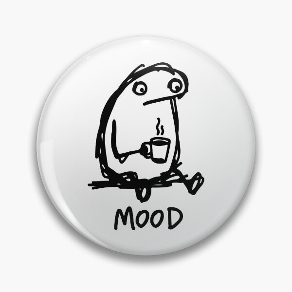 Item preview, Monday Mood - Funny Flork Drinking Coffee Relatable Sticker designed and sold by Antonio Piguave.