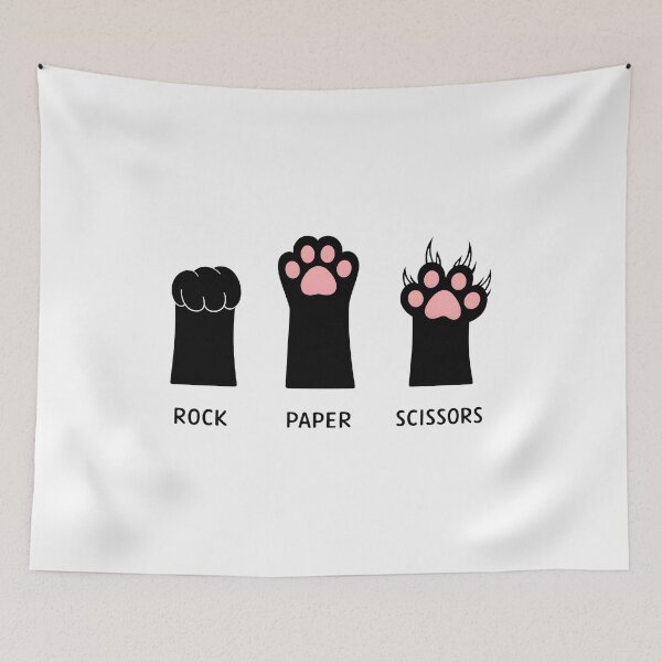Item preview, Cat Paws Rock Paper Scissors Paw Print Shirt designed and sold by Dmo3HarkoArt.