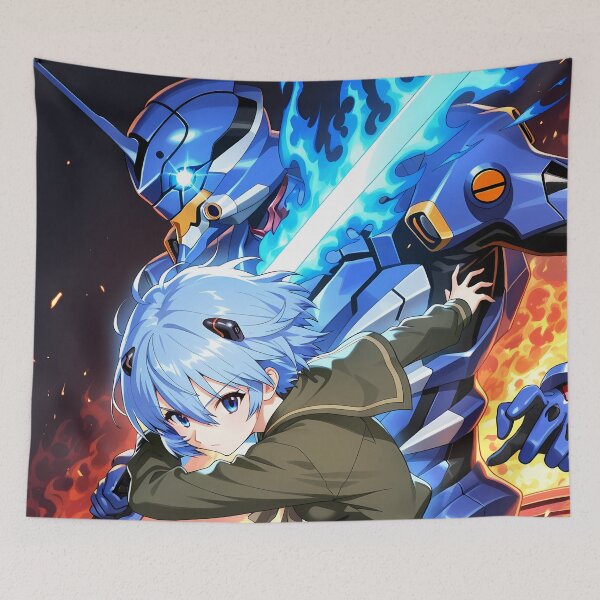 Item preview, Rei Ayanami Neon Genesis Evangelion Mecha Duel Blue Flame designed and sold by bystudiolereve.