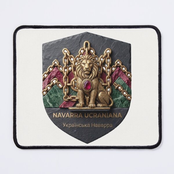 Item preview, Navarra Ucraniana | Basalt, Gold Chains & Heraldic Lion designed and sold by UkrainianSpain.
