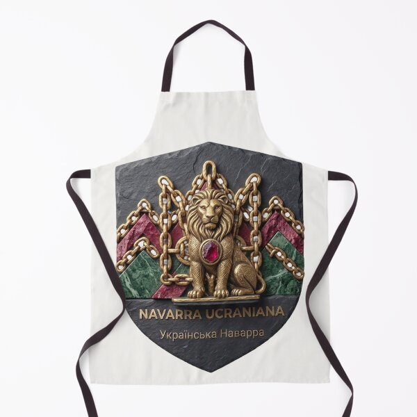 Item preview, Navarra Ucraniana | Basalt, Gold Chains & Heraldic Lion designed and sold by UkrainianSpain.