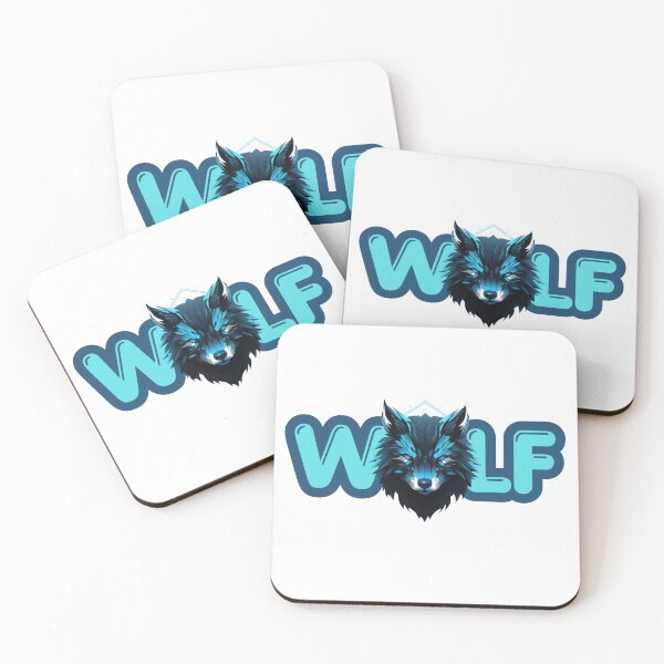 Item preview, Cyber Blue Wolf Mascot - Electric Gaming Wolf Art designed and sold by SajolCanva.