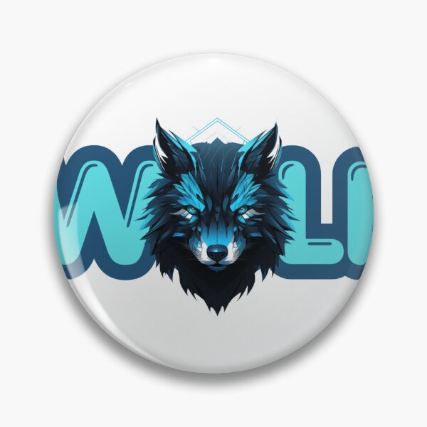 Item preview, Cyber Blue Wolf Mascot - Electric Gaming Wolf Art designed and sold by SajolCanva.