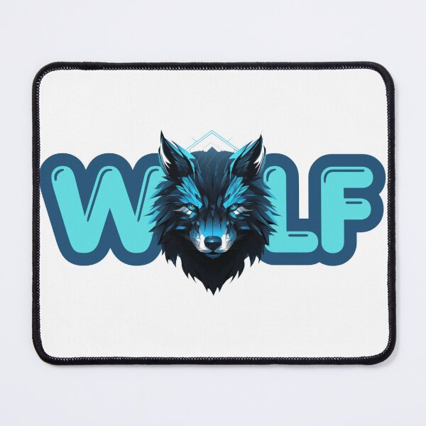 Item preview, Cyber Blue Wolf Mascot - Electric Gaming Wolf Art designed and sold by SajolCanva.