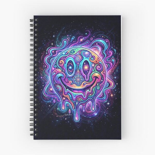 Artikelvorschau, Abgefahrenes, schmelzendes kosmisches Smiley-Gesicht entworfen und verkauft von Hen-C-Art.