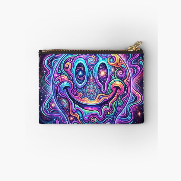 Artikelvorschau, Abgefahrenes, schmelzendes kosmisches Smiley-Gesicht entworfen und verkauft von Hen-C-Art.