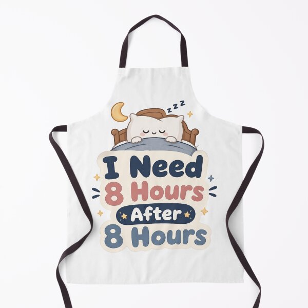 Item preview, I Need 8 Hours After 8 Hours – Cute Sleepy Cat Sticker designed and sold by Elviqus Shop.