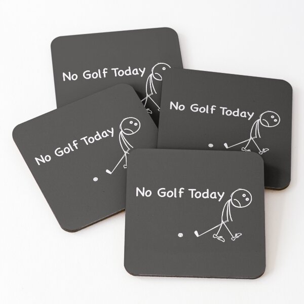 Item preview, no golf today minimalist sad stick character sketch designed and sold by Lunevalleyart.