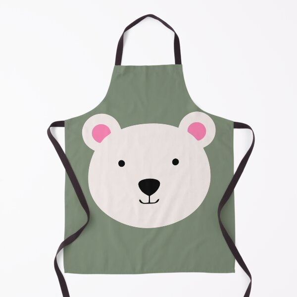 Item preview, Cute Minimal Bear Face Seamless Pattern designed and sold by UniqueDesign751.