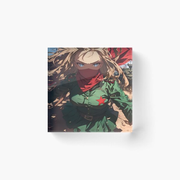 Item preview, Katyusha Girls Und Panzer Red Scarf Dramatic Windy Hair designed and sold by bystudiolereve.