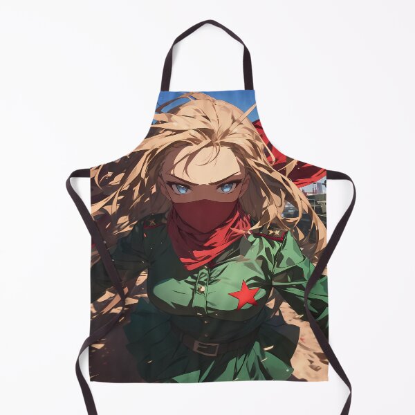Item preview, Katyusha Girls Und Panzer Red Scarf Dramatic Windy Hair designed and sold by bystudiolereve.