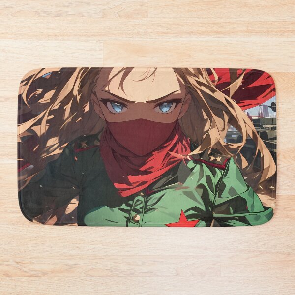 Item preview, Katyusha Girls Und Panzer Red Scarf Dramatic Windy Hair designed and sold by bystudiolereve.