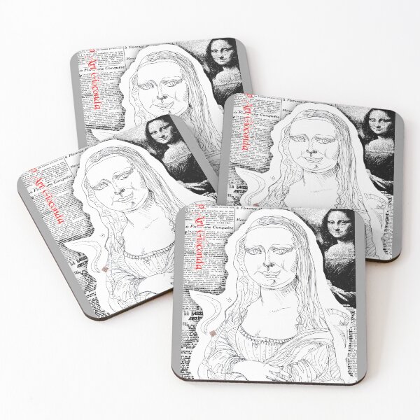 Item preview, Pop Art Gioconda - Mona Lisa (Ink drawing by ACCI) designed and sold by VanyssaGraphics.