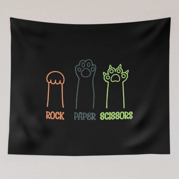 Item preview, Rock Paper Scissors Paw Game Neon Style Tee designed and sold by Dmo3HarkoArt.