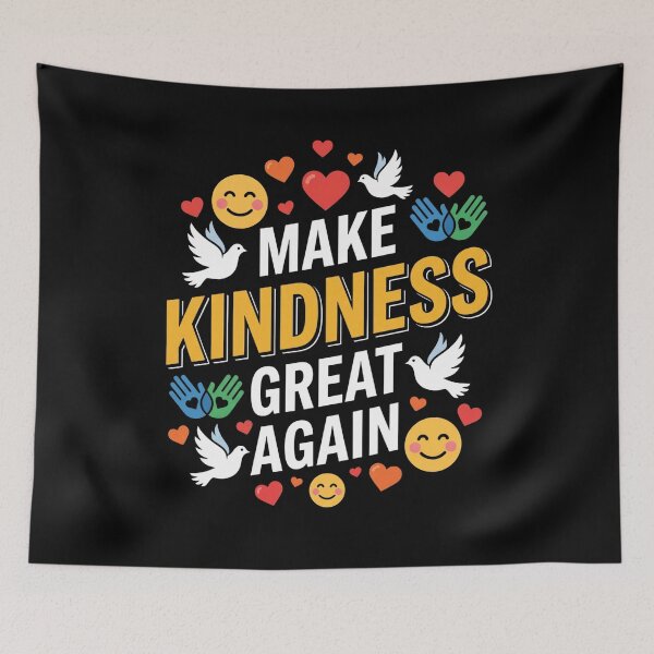 Item preview, Make Kindness Great Again - Colorful Positive Vibes Graphic designed and sold by Recovering Pessimist.